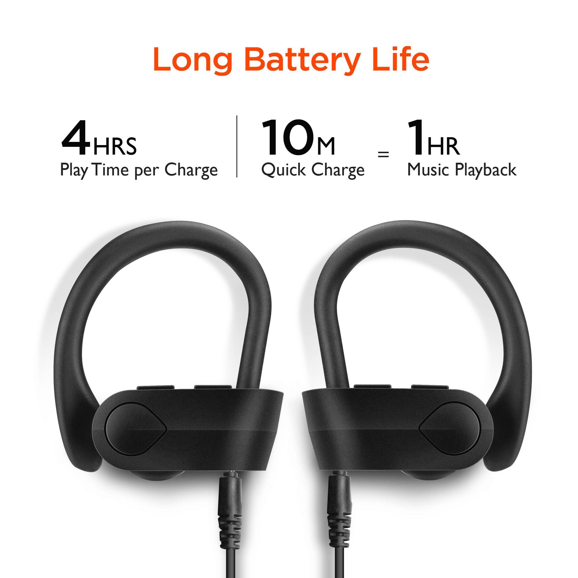 Long Battery Life  
4 HRS Play Time per Charge  
10 M = 1 HR Quick Charge  
Music Playback