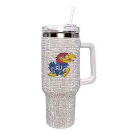 The Memory Company - Kansas Jayhawks 40oz. Bling Colossal Tumbler - Multicolor