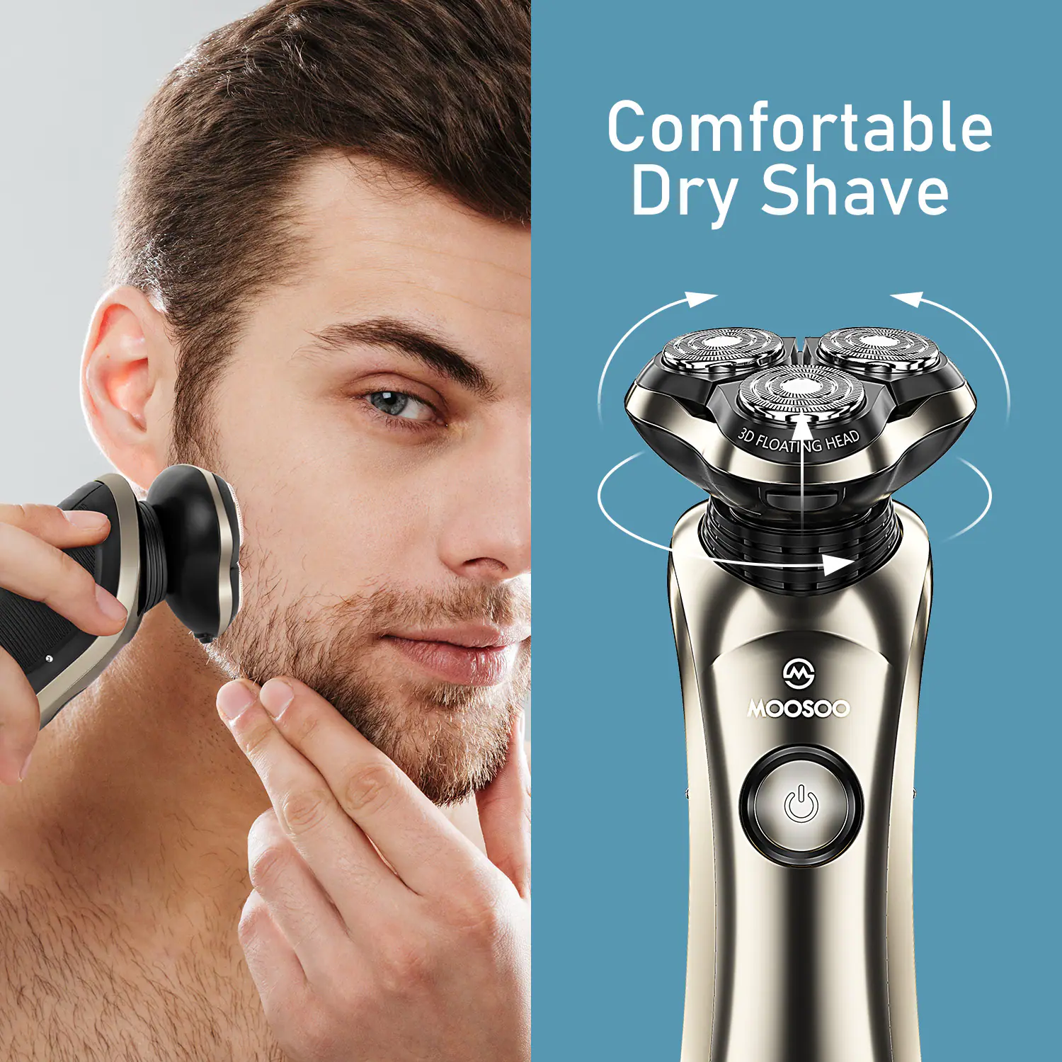 Comfortable Dry Shave

3D FLOATING HEAD

MOOSOO