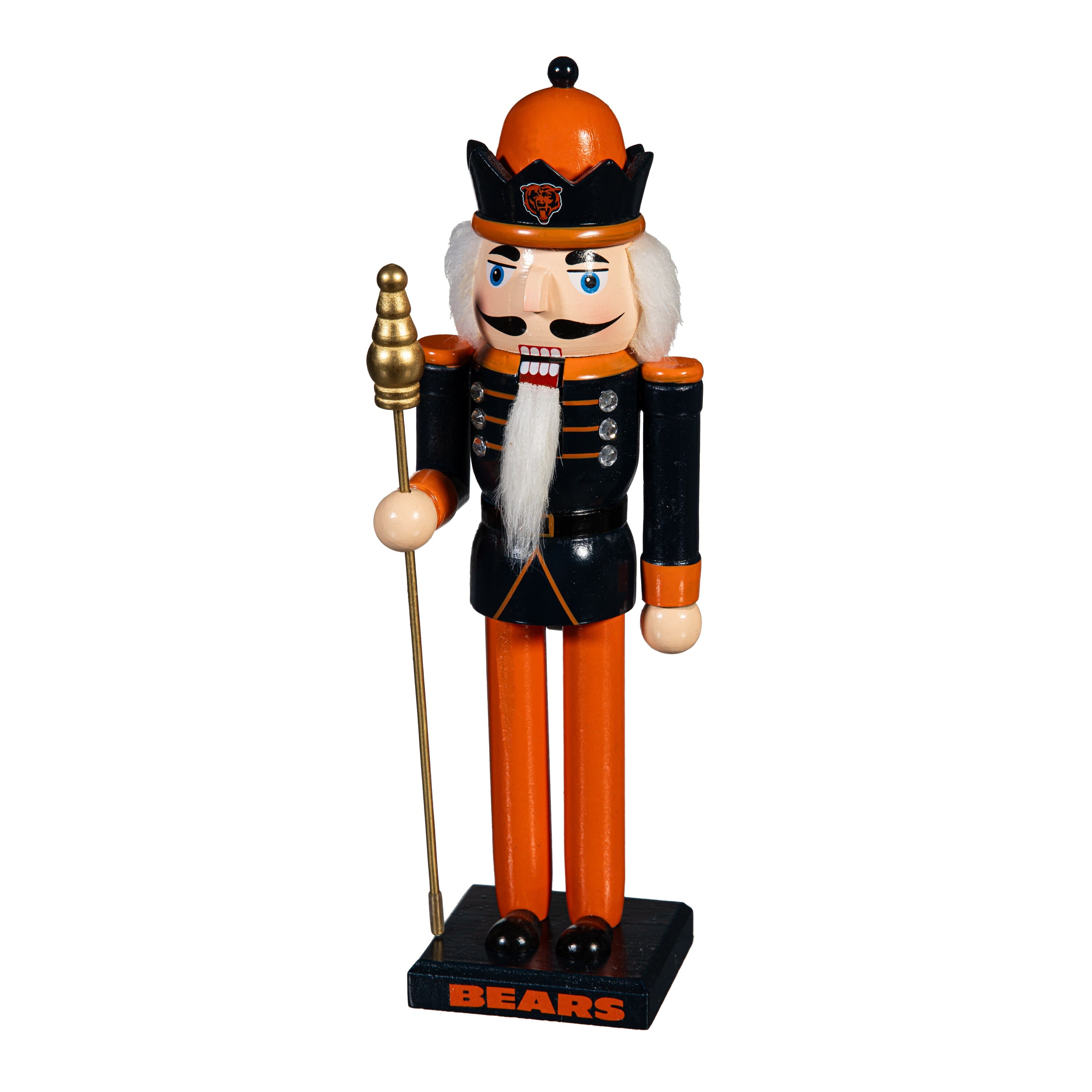 Evergreen Enterprises - Chicago Bears 12" Wooden Nutcracker Statue - Multicolor