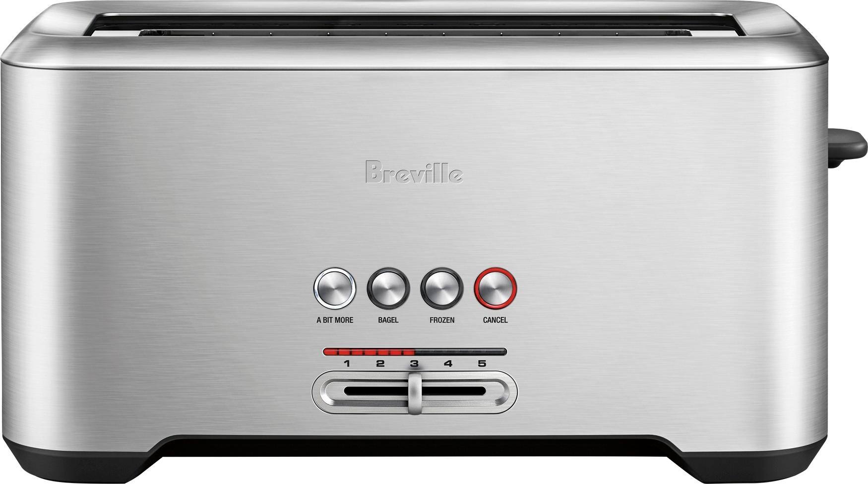 Alt View 11. Breville - the 'A Bit More 4-Slice Long-Slot Toaster - Stainless Steel.