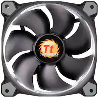 Thermaltake - Riing 12 LED 120mm Radiator Cooling Fan - White - Front_Zoom