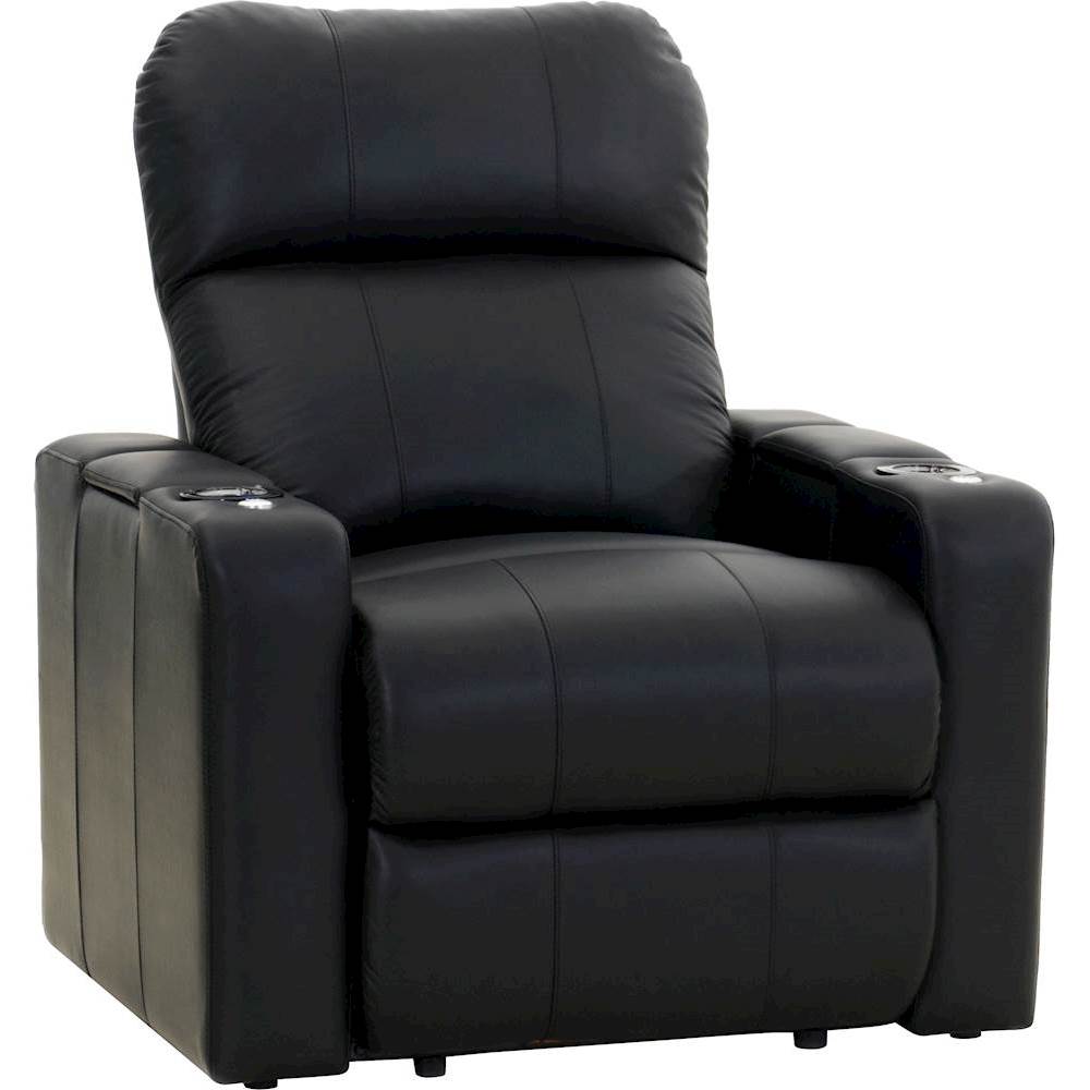 octane seating  turbo xl700 straight power recline home theater seating   black