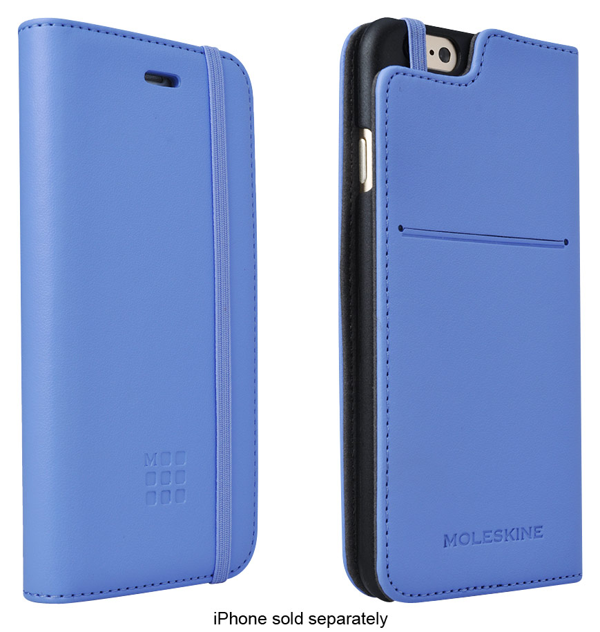 Pence Buitenboordmotor betreden Best Buy: Moleskine Classic Booktype Case for Apple® iPhone® 6 and 6s Blue  45936BCW