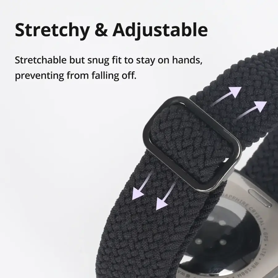 Stretchy & Adjustable Stretchable but snug fit to stay on hands, preventing from falling off. WA SAPPHIRE CRYSTAL GPS LTE I | -.. - WR-100M