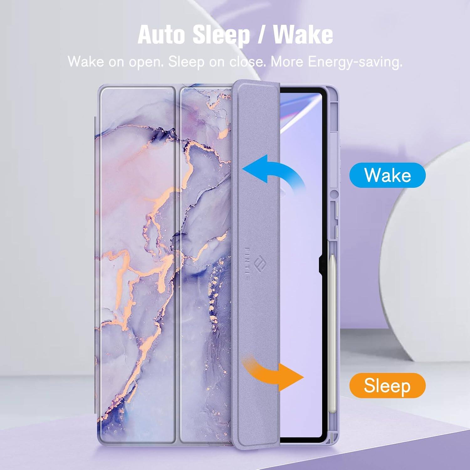 Auto Sleep / Wake  
Wake on open. Sleep on close. More Energy-saving.