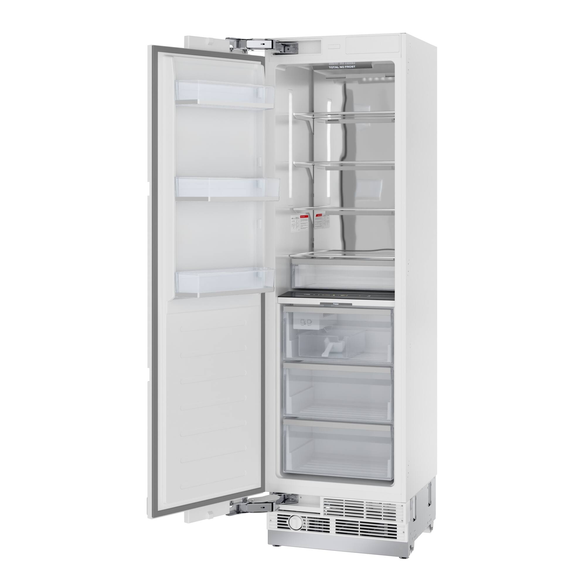 Alt View 4. Koolmore - 24 In Panel Ready Freezer Column With 12.4 Cu. Ft. Capacity, Ice Maker, Frost Free - White.
