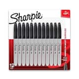 Sharpie - Permanent Marker, Fine Tip, 12/Pack - Black