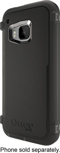 OtterBox - Defender Series Case for HTC One (M9) Cell Phones - Black-Front_Standard 