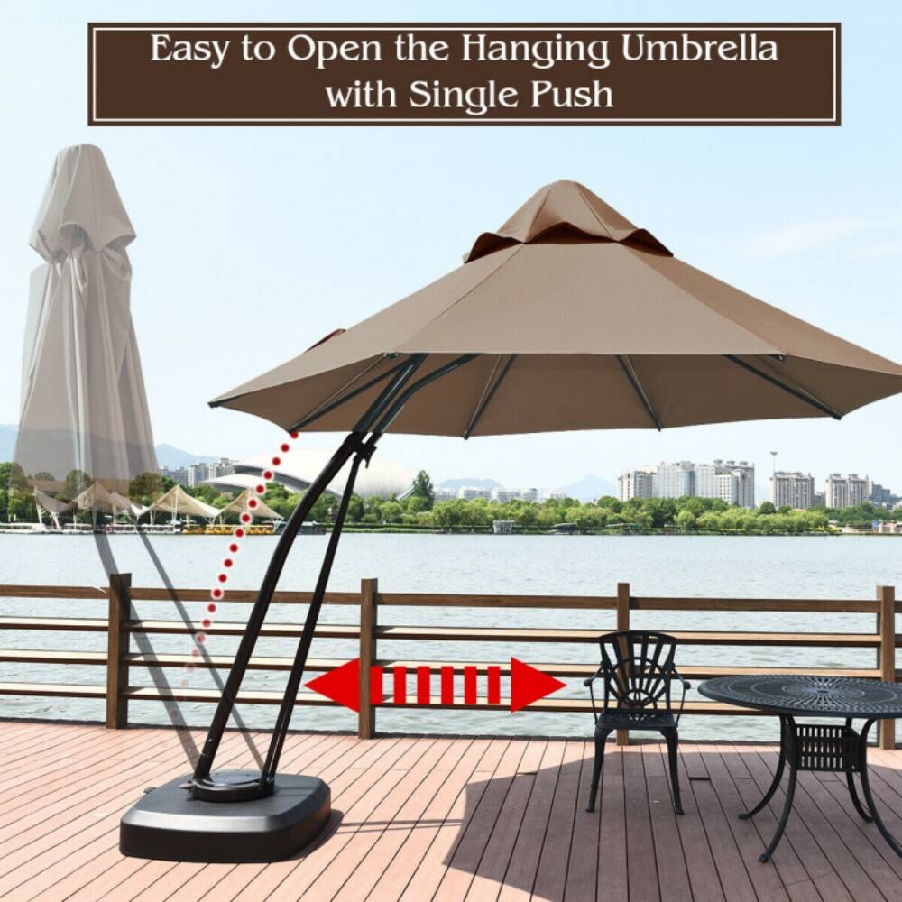 Easy to Open the Hanging Umbrella with Single Push