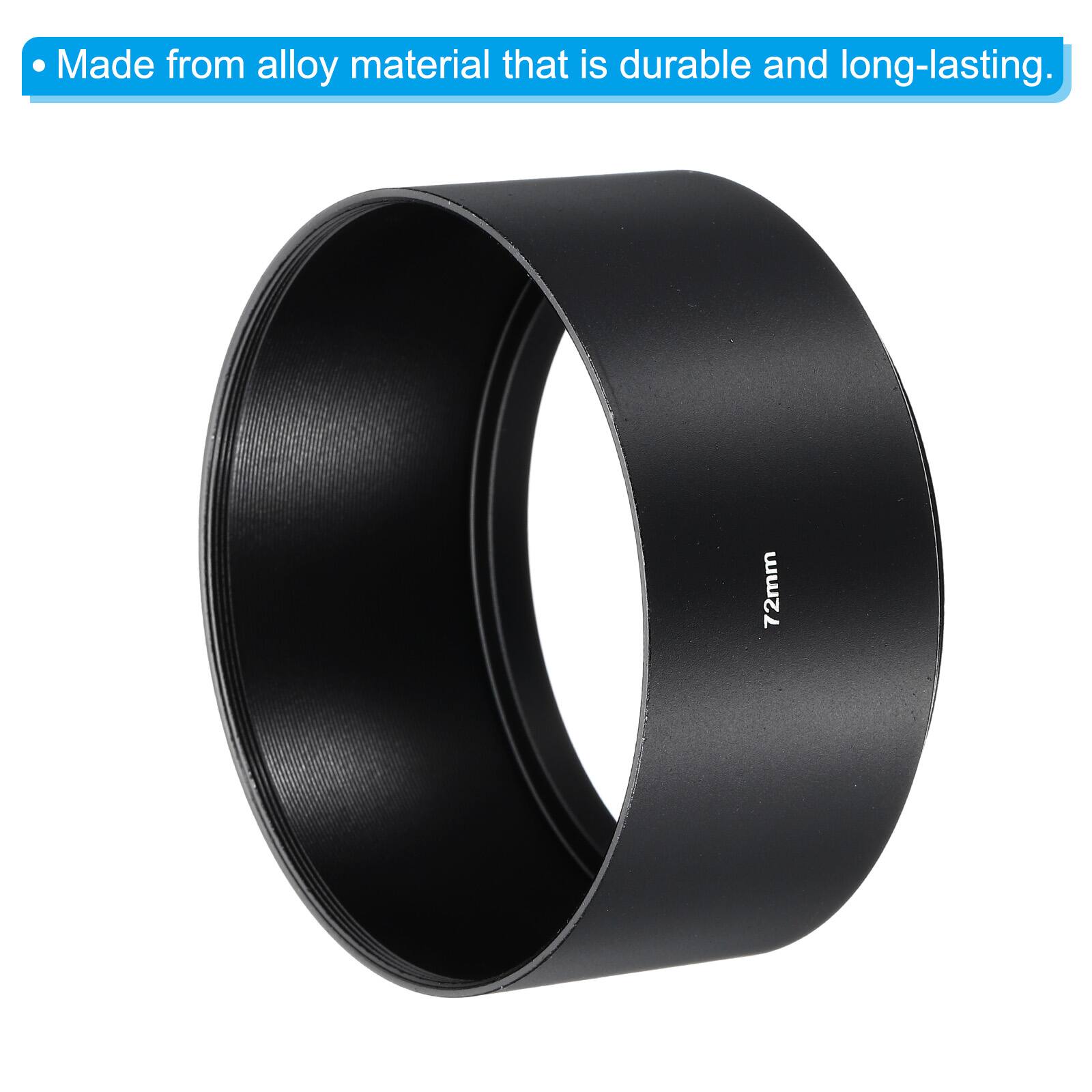 Made from alloy material that is durable and long-lasting. 72mm