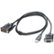 Front Standard. C2G - Video Cable Adapter - Black.