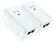 Front. TP-Link - 2-Port Powerline Adapter with AC Pass-Through Starter Kit - White/Gray.