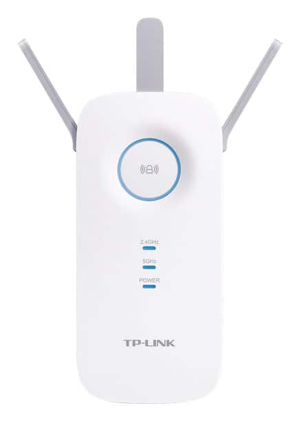 Front Zoom. TP-Link - AC1750 Gigabit Wi-Fi Range Extender - White.