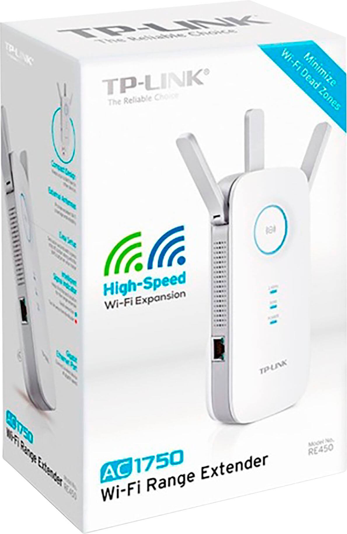 TP-LINK The Reliable Choice Wi-Fi Range Extender ACG1750D, High-Speed Wi-Fi Expansion, AC Wi-Fi Range Extender, 802.11ac, 1750Mbps, Wi-Fi Range Booster, 2.4GHz and 5GHz, 2 External Antennas, Wireless Wi-Fi Repeater, White Box.
