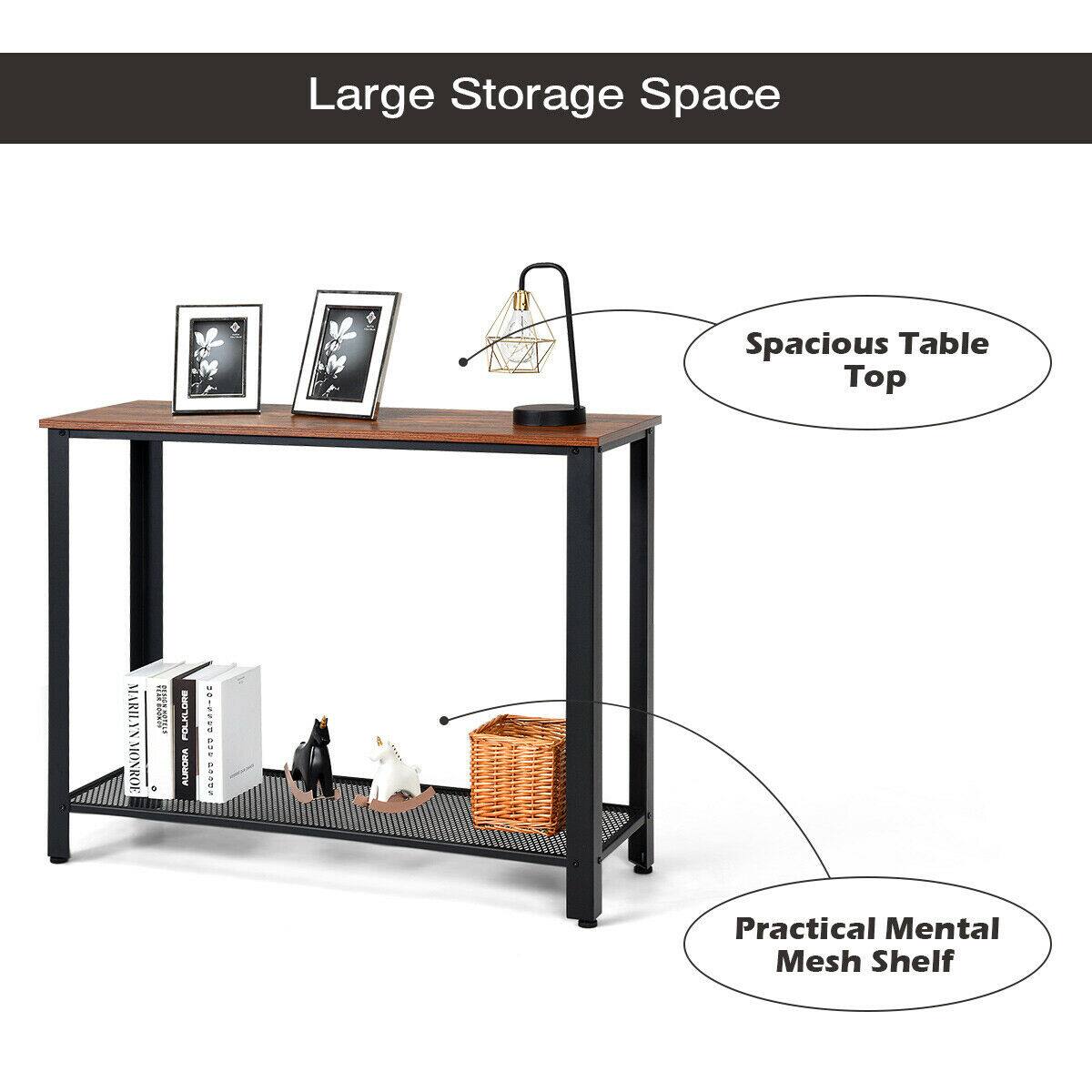 Large Storage Space

Spacious Table Top

Practical Mental Mesh Shelf