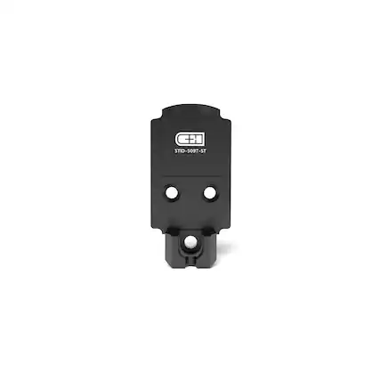 Front. C+H - C+H Precision Optics Adapter Plate for Staccato Duo and Holosun 509T Steel - Black.
