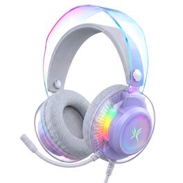 VEAT00L - Pro USB Gaming Headset for PC, Computer Headphones with Noise-Cancelling Mic, 7.1 Surround Sound