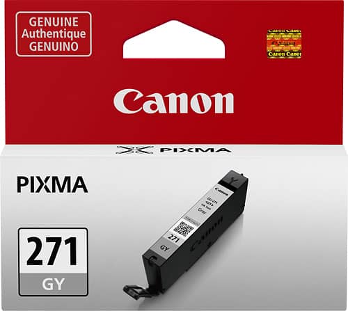 Canon - CLI-271 Ink Cartridge - Gray - Larger Front