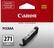 Front. Canon - 271 Standard Capacity Ink Cartridge - Gray.