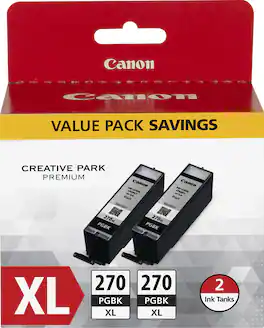 Canon - PGI-270XL 2-Pack High-Yield Ink Cartridges - Black