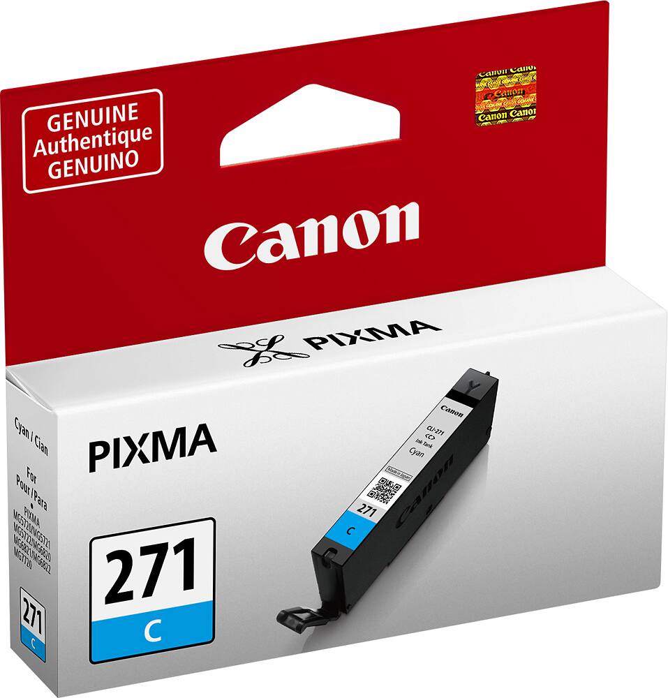Alt View 1. Canon - 271 Standard Capacity Ink Cartridge - Cyan.