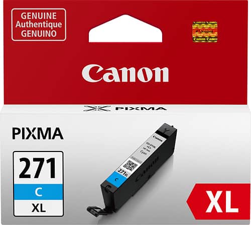 Canon - CLI-271XL Ink Cartridge - Cyan - Larger Front