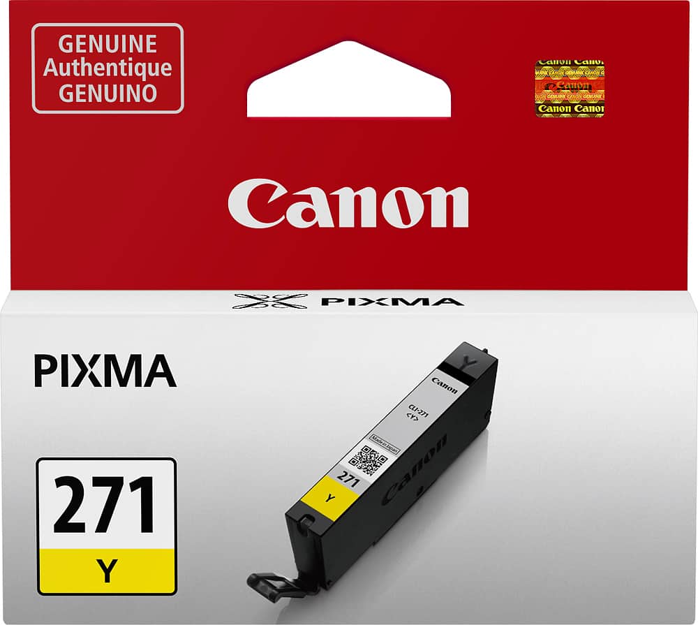 Front. Canon - 271 Standard Capacity Ink Cartridge - Yellow.
