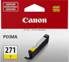 Front. Canon - 271 Standard Capacity Ink Cartridge - Yellow.