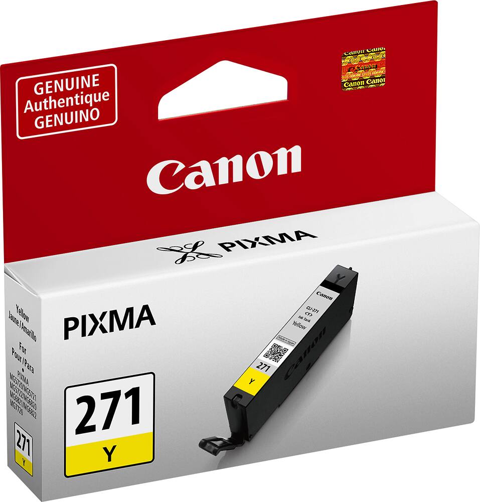 Alt View 1. Canon - 271 Standard Capacity Ink Cartridge - Yellow.