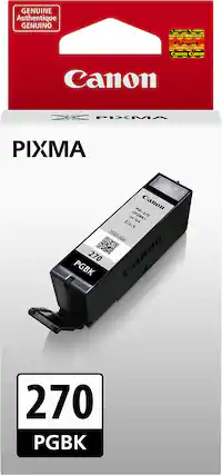 Front. Canon - 270PGBK Standard Capacity - Black Ink Cartridge - Black.
