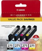 Canon - 271 Value Pack Standard Capacity Ink Cartridges - Black/Cyan/Yellow/Magenta - Front_Zoom