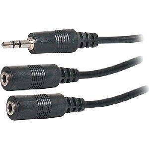 Best Buy: Steren Stereo Audio Y-adapter Cable Black 255-042