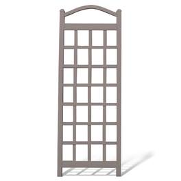 Dura-Trel - Cambridge 28 x 75 Inch PVC Vinyl Outdoor Garden Patio Trellis - Mocha
