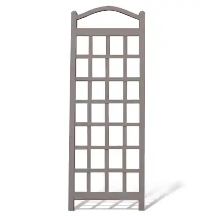Front. Dura-Trel - Dura-Trel Cambridge 28 x 75 Inch PVC Vinyl Outdoor Garden Patio Trellis, Mocha - Mocha.