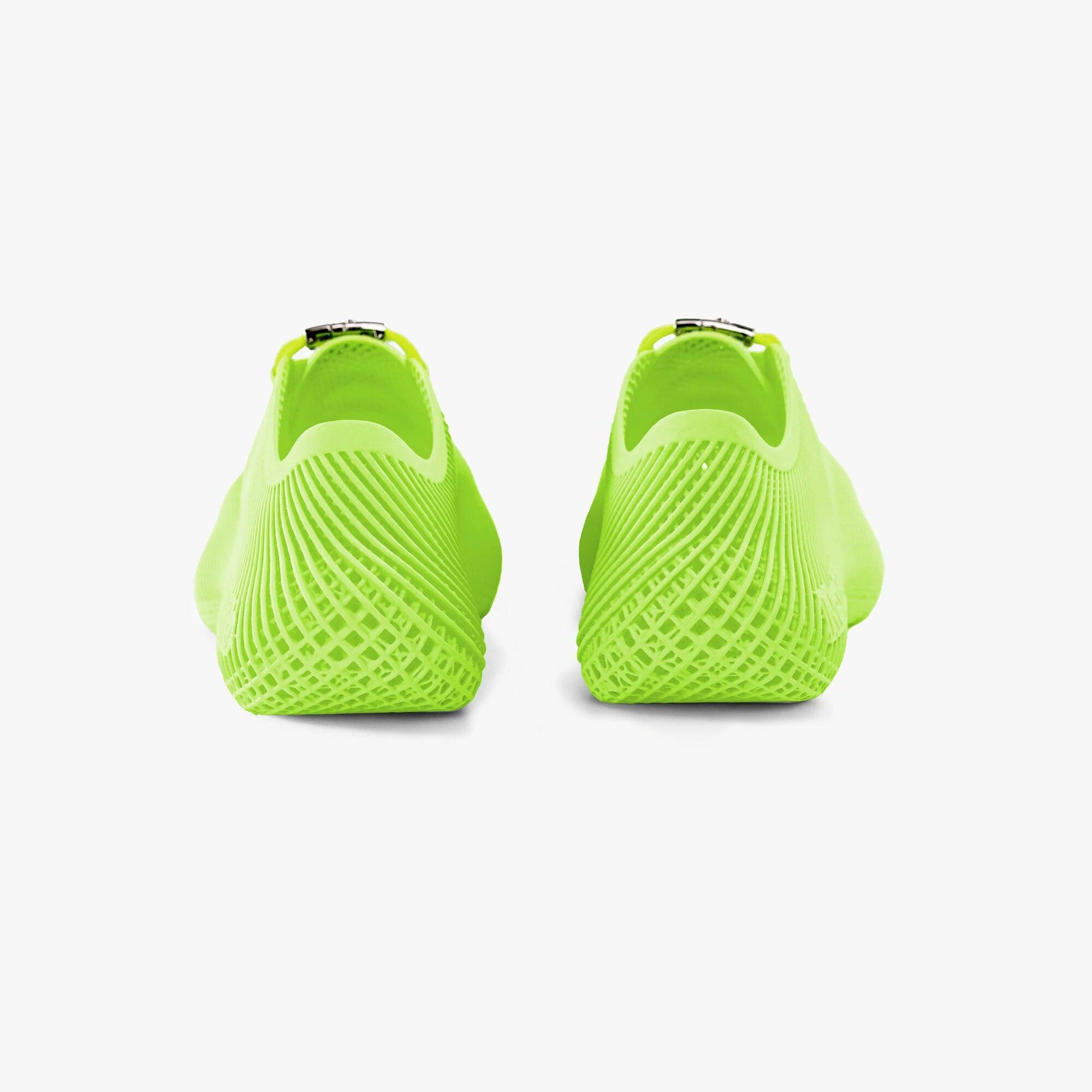 Back. Nexbie - Aeroraise 3D Printed Sneakers - Green.