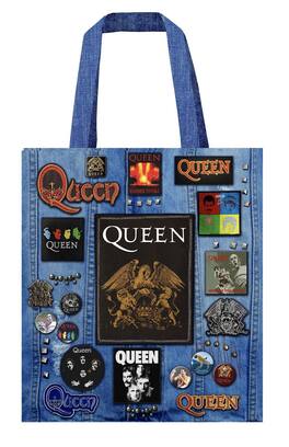 PopMarket - Queen - Rocksax - Queen - Battle Bag - 16 X 16 Soft Polyester Bag with Web Handles - Multicolor