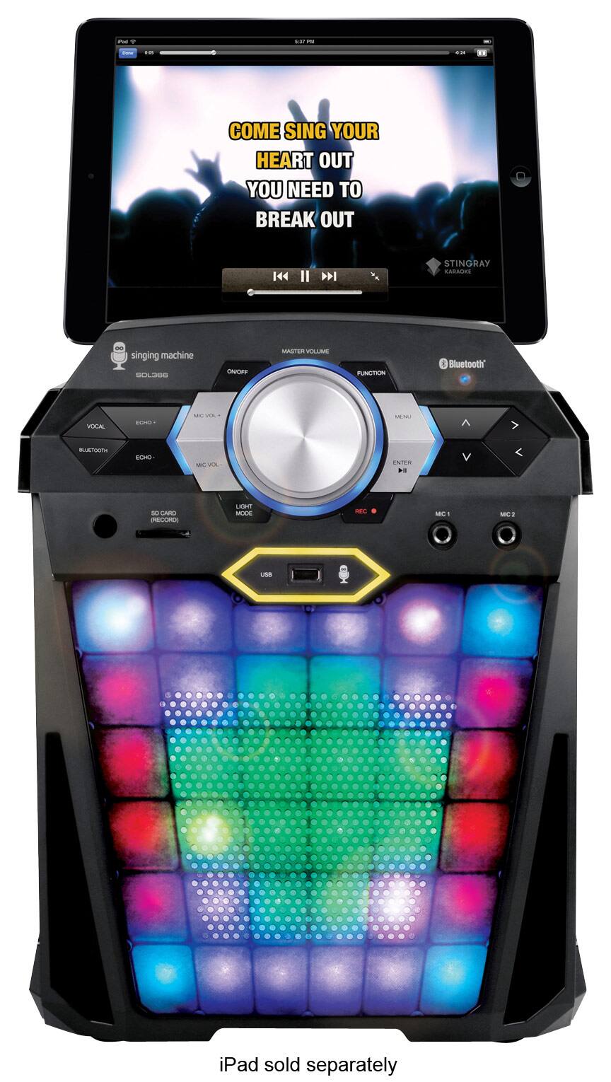 Front. Singing Machine - VIBE HD Digital Karaoke System - Black.