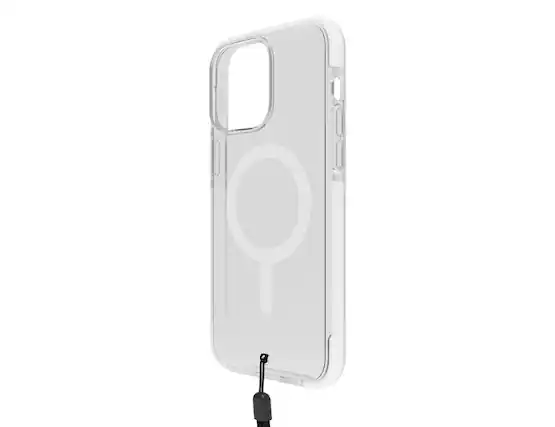 Front. BodyGuardz - BodyGuardz Ace Pro with MagSafe Clear Case for iPhone 15 Pro - Clear.