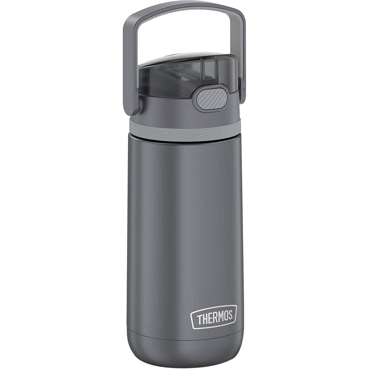 Alt View 2. Thermos - Thermos Kids 14 oz. Funtainer Insulated Stainless Steel Water Bottle - Gray - Gray.
