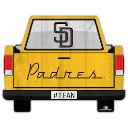 Fan Creations - San Diego Padres 12'' x 12'' Truck Back D-cor - Multicolor