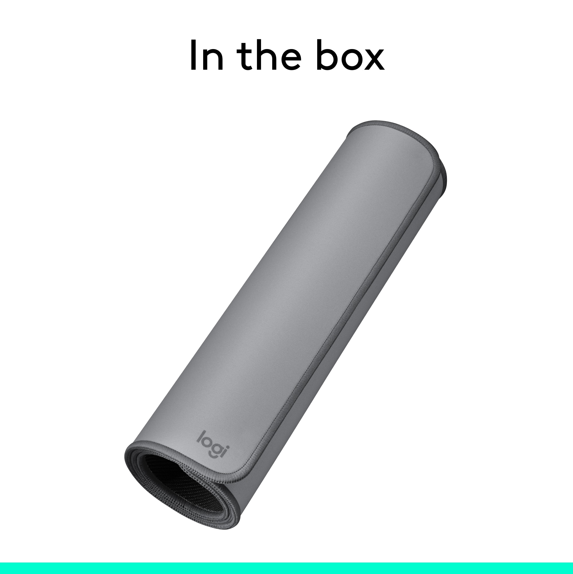 In the box, there is a logi.