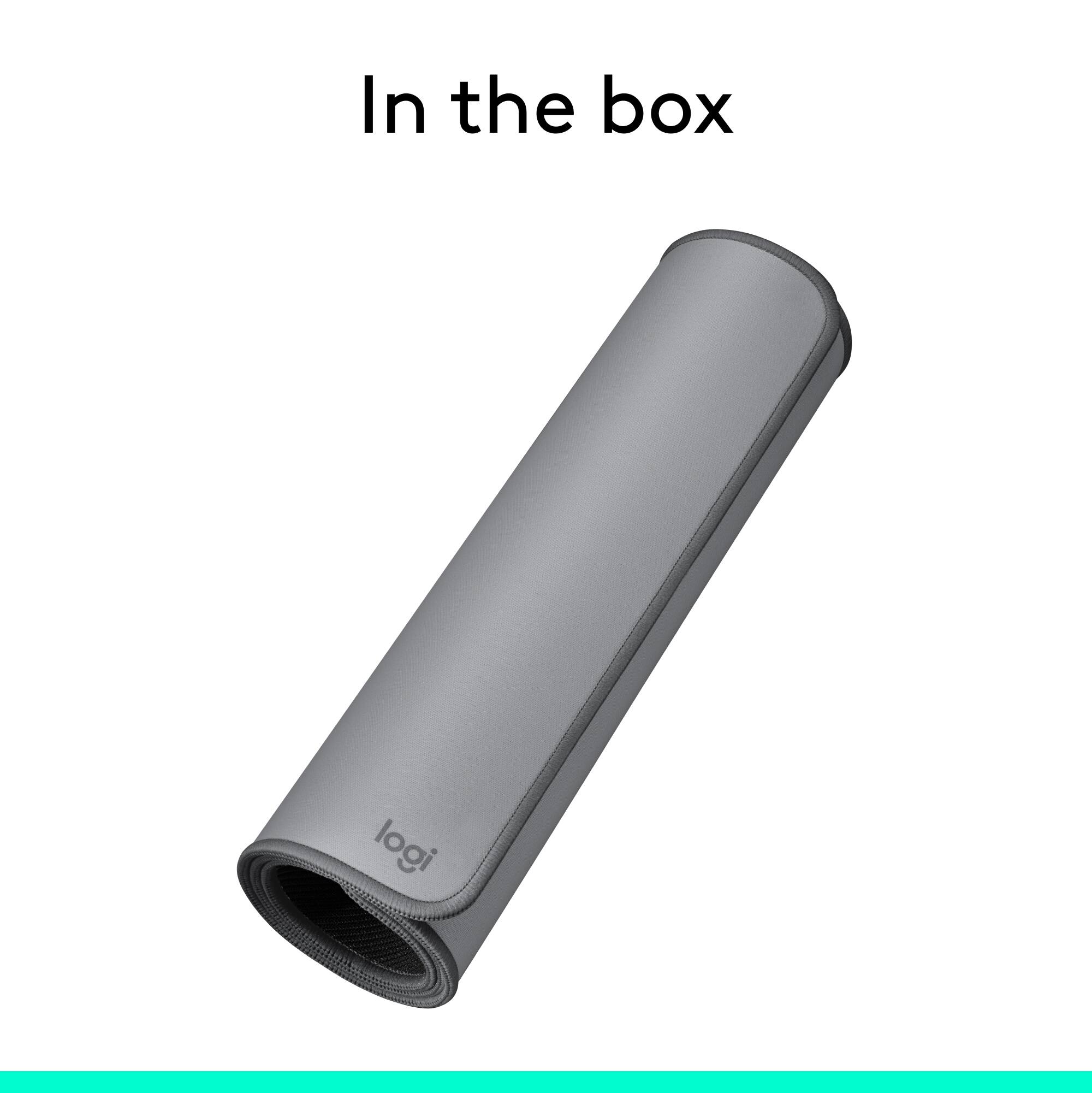 In the box, there is a logi.