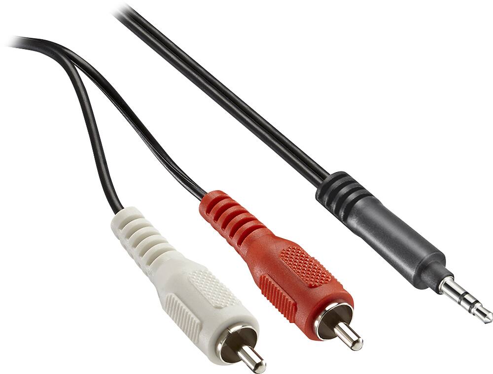 Alt View 11. Insignia™ - 6' 3.5mm Mini-to-RCA Stereo Audio Cable - Black.