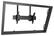 Front. Chief - X-LARGE DUAL POLE FLAT PANELCEILING MOUNT - Black.