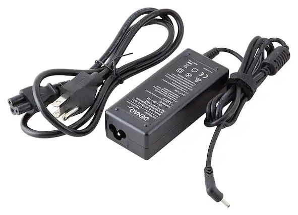 Front. DENAQ - AC Adapter for Select Asus Laptops - Black.