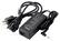 Front. DENAQ - AC Adapter for Select Dell Laptops - Black.