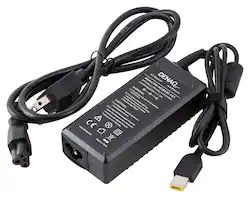 DENAQ - AC Adapter for Select Lenovo Laptops - Black - Front_Zoom