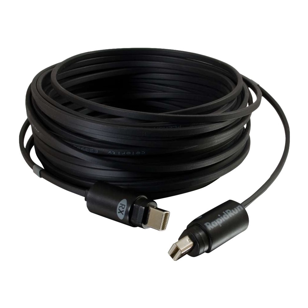 Best Buy: C2G RapidRun Optical 100' Fiber-Optic Cable Black 60122