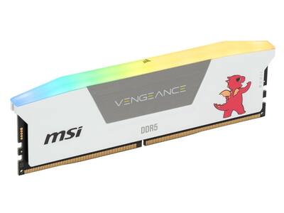 CORSAIR Vengeance RGB 32GB DDR5 6000MHz RAM (2x16GB) White MSI CORSAIR Vengeance RGB 32GB DDR5 6000MHz RAM (2x16GB) White MSI